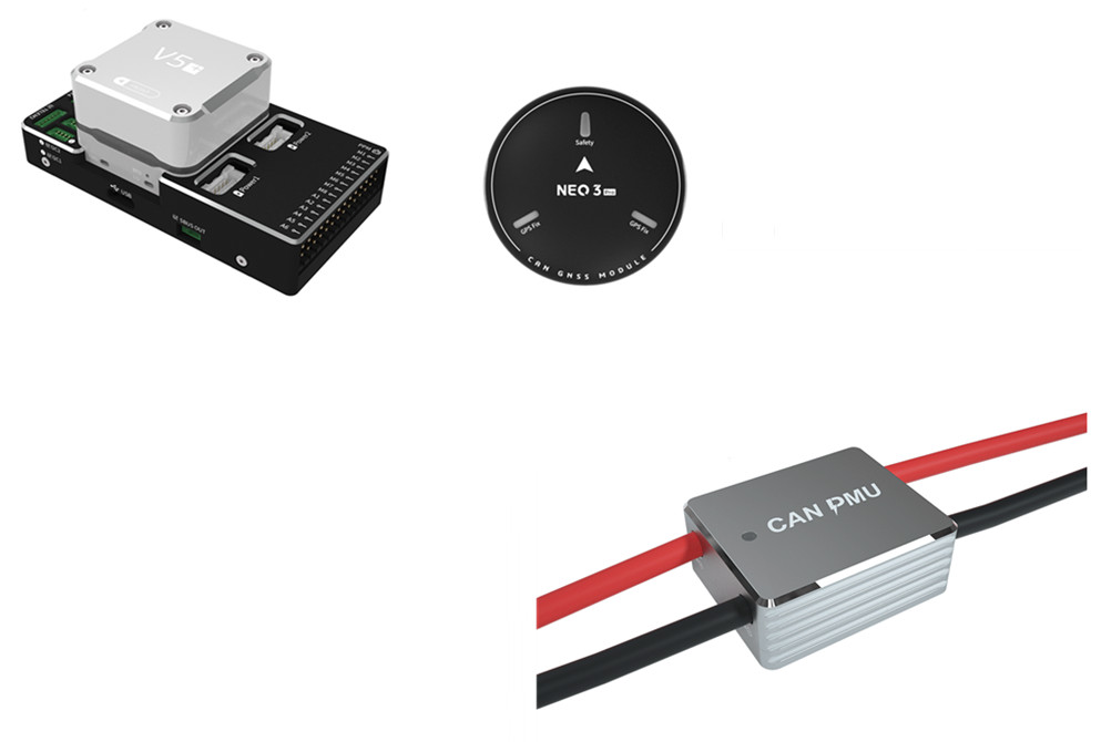 CUAV V5+ flight controller with NEO 3 GPS2